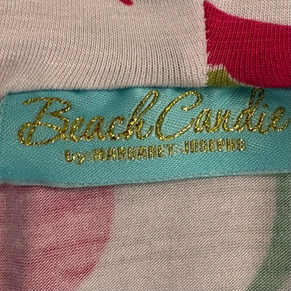 BeachCandie Pink Floral Hooded Beach Cover Up Tunic Dress XL Resort